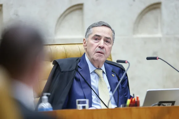 Presidente do STF, ministro Luiz Roberto Barroso, durante sessão - Foto: Antonio Augusto | STF