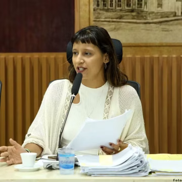 Brisa Bracchi (PT), na Câmara Municipal de Natal — Foto: Otávio Augusto/Câmara Municipa de Natal